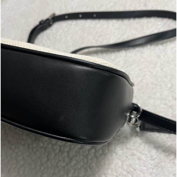 MICHAEL MICHAEL KORS Fulton Sport Large Canvas Crossbody Bag - Black & White - Picture 12 of 13